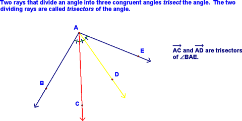 Angle Trisector Definition