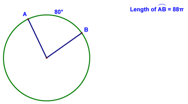 Diagram for Arc Length Example 4