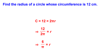 Circle Area Example 4