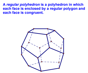 Definition of a Regular Polyhedron