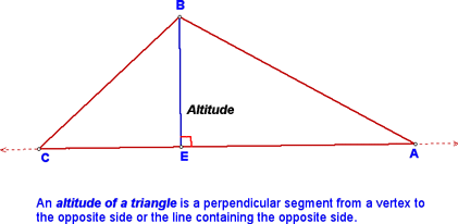 notation altitude geometry