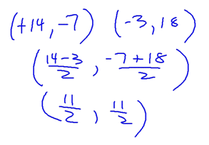 Finding a midpoint Exmaple 4