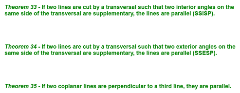 Theorems 33 - 35