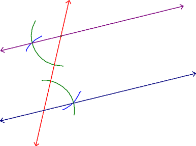 Constructing Parallel Lines - Step 7