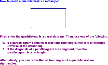Provingn a Quadrilateral is a Rectangle