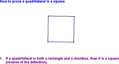 Proving a Quadrilateral is a Square