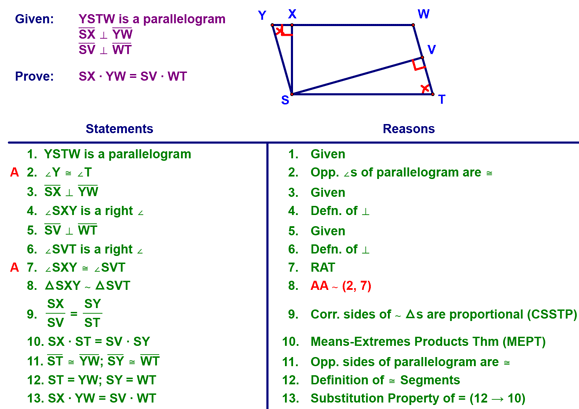 proofs rectangle prove triangle isosceles