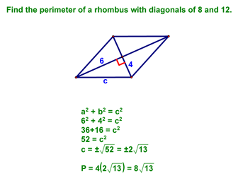 Another example using the Pythagorean Theorem