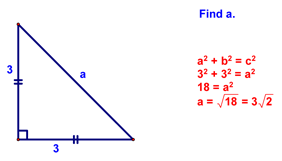 Isosceles triangle Example 1