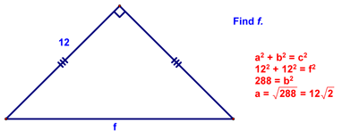 Isosceles triangle Example 3