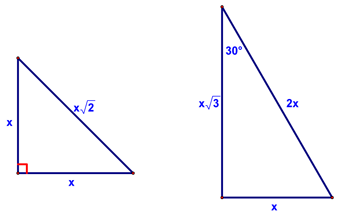 The two Special Right Triangles